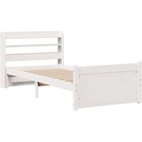 vidaXL Okvir kreveta s uzglavljem bez madraca bijeli 90x200 cm | shoptok.hr