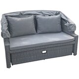 Garden Pleasure Sivi vrtni kauč od umjetnog ratana Monte Carlo - | shoptok.hr