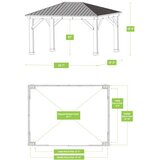 WESTMANN - Drveni paviljon - Gazebo - Devon 371x490x315 cm - BRANDED IN GERMANY | shoptok.hr