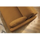 Bobochic Paris Gorčično rumena raztegljiva sedežna garnitura iz rebrastega žameta 211 cm Marcel – | Shoptok.si