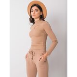 RUE PARIS Blouse-RV-BZ-6097.64-camel | Shoptok.si