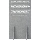 eurokraft basic Akustična predelna stena, iz PET-klobučevine, z nogami, V x Š 1800 x 1000 mm, svetlo sive barve | Shoptok.si