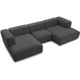 Bobochic Paris Tamno siva kutna garnitura od bouclé tkanine (u obliku slova "U") Zephyr – | shoptok.hr