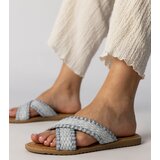 Gemre Blue braided women's flip-flops Ellinara | ePonuda.com