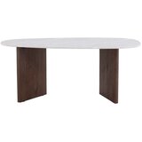 Venture Home Grönvik ovalni blagovaonski stol 180 × 90 cm, svijetlosivi | shoptok.hr
