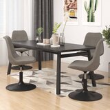 Maison Chic Vrtljivi Jedilni stoli - Vzorci stoli 4 kosi svetlo siv žamet A1876, (22031118) | Shoptok.si