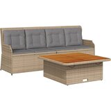  3-dijelni set vrtnih sofa od poliratana s jastucima bež | shoptok.hr