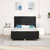  Krevet Crni 140x190 cm Tkanina | shoptok.hr