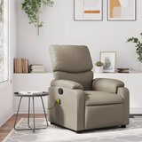 vidaXL masažni naslanjač kapučino umetno usnje | Shoptok.si