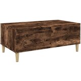 Maison Chic Klubska mizica - kavna mizica - Nizka mizica dimljeni hrast 90x50x36,5 cm inženirski les, (21754482) Cene