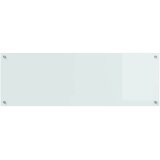  Kuhinjski zid Bijelo 120 x 40 cm Staklo otporno na udarce | Shoptok.si