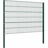  Ogradni panel sa stupovima od željeza 1557,5 x 120 cm zeleni | shoptok.hr