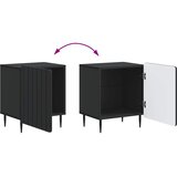  Noćni ormar Crna 43 x 34,5 x 52 cm Konstruirano drvo | shoptok.hr