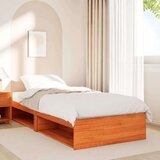  Dnevni krevet s madracem od voska smeđi 100x200cm puno drvo bor | shoptok.hr