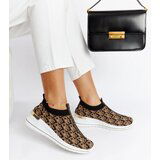Gemre Black-Brown Slip-On Tartano Shoes Cene