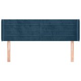  Uzglavlje s ušima tamnoplavo 147x16x78/88 cm baršunasto | shoptok.hr