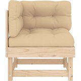  Kutna sofa od masivne borovine s jastucima | shoptok.hr