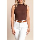 Fenzy Bombažen Top, Rjav | Shoptok.si