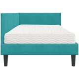 Kutni krevetni okvir s madracem 2 kom. Tirkizna 90 x 200 cm | Shoptok.si