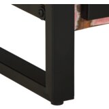 vidaXL Komplet pohištva za kopalnico 2 pcs Rjava trden predelan les | Shoptok.si