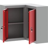  Ormar za alate s policom Crvena i siva 55 x 55 x 55 cm | shoptok.hr