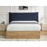 Bobochic Paris Modra oblazinjena oblazinjena/iz iverne plošče zakonska postelja s prostorom za shranjevanje z letvenim dnom 160x200 cm Charlie – | Shoptok.si