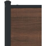 vidaXL Metalni okvir kreveta s uzglavljem smeđa boja hrasta 90x190 cm | shoptok.hr