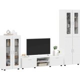  Set TV komoda FLORIN 3 kom. Visoki sjaj bijela | shoptok.hr