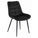  BERA stolica - crni baršun / crne noge x 2 | shoptok.hr