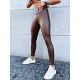 DStreet Legginsy damskie woskowane JEWELS brązowe Cijene