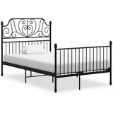  Za krevet crni metalni 120 x 200 cm Cijene