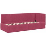  Kutni krevetni okvir s madracem 2 kom. Vinska crvena 80 x 200 cm | Shoptok.si