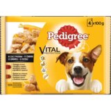 Pedigree Kesica Adult Ćuretina i Govedina u sosu 4x100 g - 52-kg | ePonuda.com