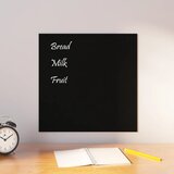 vidaXL Stenska magnetna tabla črna 40x40 cm kaljeno steklo | Shoptok.si