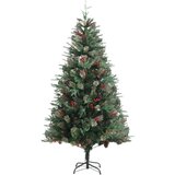 vidaXL božićno drvce sa šiškama zeleno 195 cm PVC i PE | shoptok.hr