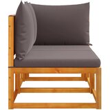 Vrtna sofa s jastucima za 2 osobe, drvo akacije i užad | shoptok.hr