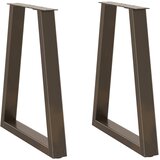  Noge za blagovaonski stol V-oblik 2 kom Prirodni čelik 50 x (72-73,3) cm Čelik | shoptok.hr