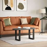  Noge za klubsko mizico v obliki črke U, 2 kosa, črne, 38 x (42-43) cm, jeklo, (22123600) | Shoptok.si