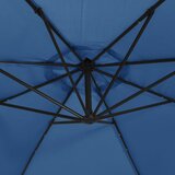  Konzolni vrtni suncobran LED s čeličnim stupom 300 cm azurni | Eponuda.com