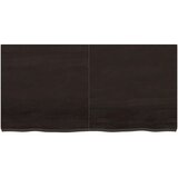  Kupaonska radna ploča tamnosmeđa 120x60x(2-6) cm tretirano drvo | shoptok.hr