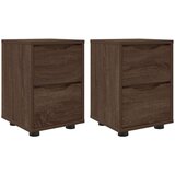  Noćni ormarići s ladicama 2 pcs Smeđi hrast 30 5 x 30 x 43 cm | shoptok.hr