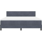  LED Box Spring Krevet Tamno siva 180 x 200 cm Baršun | shoptok.hr
