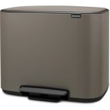 Brabantia Bo pedalni koš 11 L + 23 L z 2 plastičnima vložkoma - Platinum | Shoptok.si