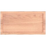 Stolna ploča svjetlosmeđa 80x40x(2-4) cm tretirana hrastovina | shoptok.hr