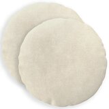 Jastuk s jastukom HEERLEN 2 kom. Krem Mikrofibra Flis - Krem Ø 60 cm 2 | shoptok.hr