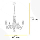Lesnina XXXL LESTENEC 5099 MILVIA 60/60/110 cm E14 | Shoptok.si