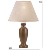  Stona lampa AMFORA 1xE27/60W/230V tamno braon/buk | Eponuda.com