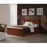 Livetastic POSTELJA Z VZMETNICO 140 cm x 200 cm , tekstil opečnato rjava | Shoptok.si