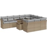  11-dijelni set vrtnih sofa od poliratana s jastucima bež | shoptok.hr