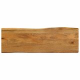 vidaXL Mizna plošča 140x40x3,8 cm naraven rob trden mangov les | Shoptok.si